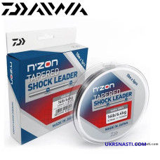 Шок-лидер Daiwa N'Zon Tapered Shock Leader размотка 5х10м серый